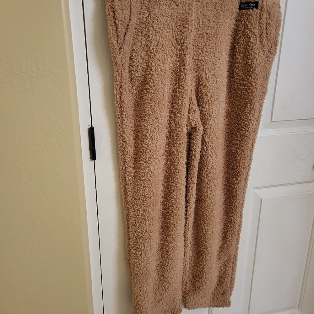 Calvin Klein Performance Women's Cozy Joggers, Beige XLARGE - NWT - Picture 6 of 11